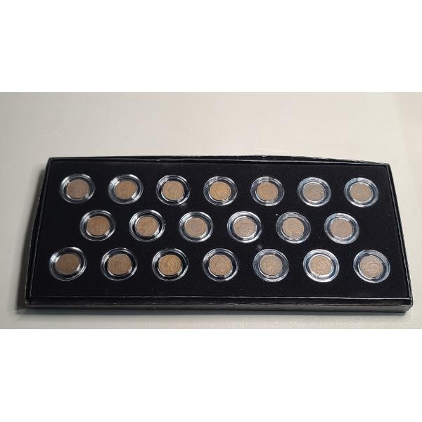Collection Of Assorted Years Indian Head Cents In Coin Capsules - Face Value: $0.20