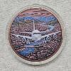 Image 1 : 5 Oz .999 Fine Copper Global Transit Airline Soaring Wings Colorized Round