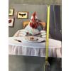 Image 4 : Chicken Wall Hanging Photos - One Frame is Broken - Chicken Eating an Egg - Wild Chicken - 20x20" 