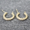 Image 2 : Nice Gold Plated Sterling Silver Earrings Weighing 3.2 Grams Total