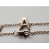 Image 5 : 10K Rose Gold "A" & "K" Heart 9" Bracelet Total Weight: 2.2g