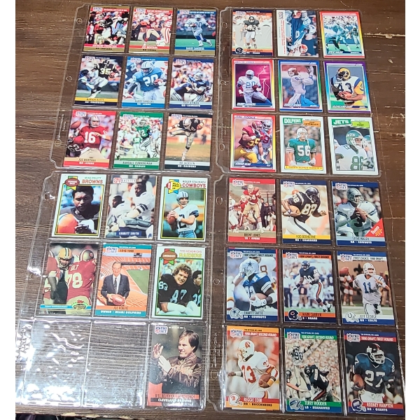 Assorted 1970's, 80's, 90's Topps, Score & Pro Set Football & Basketball Cards