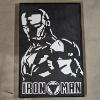 Image 1 : Marvel Iron Man Minimalist Framed Glass Art (17x11")