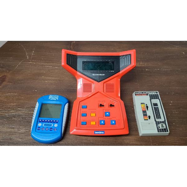 (3) Vintage Handheld Basketball Game, Micro Computer Game & Auto Race Game