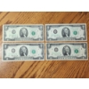 Image 1 : x4 1976 United States $2 Federal Reserve Notes FV: $8.00