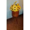 Image 1 : Wooden 3 Leg Planter - Bucket With Florals 