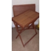 Image 1 : Set Of 3 Folding Wood TV Trays - See Pics