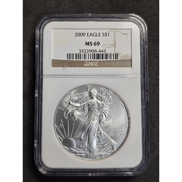NGC MS69 2009 American Silver Eagle