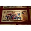 Image 5 : Japanese Anime' 11 Pc Set of 24k Gold Foil DRAGON BALL Z  - 10000 Yen Notes (Real Gold Foil) 