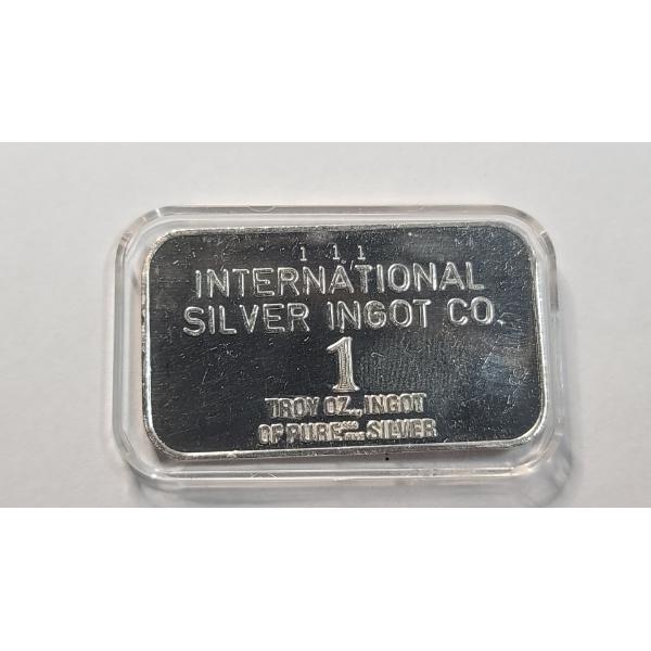 Vintage 1 Troy Ounce .999 Fine Silver International Silver Ingot Co Bar - U.S Viking 2 Lands On Mars