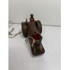 Image 4 : Vintage Cast Iron Toy Tractor with String - 4 inches