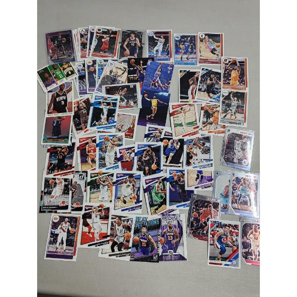 Large Lot of Over 50 Assorted Basketball Trading Cards: NBA Hoops, Rookie Cards, Donruss, & More!