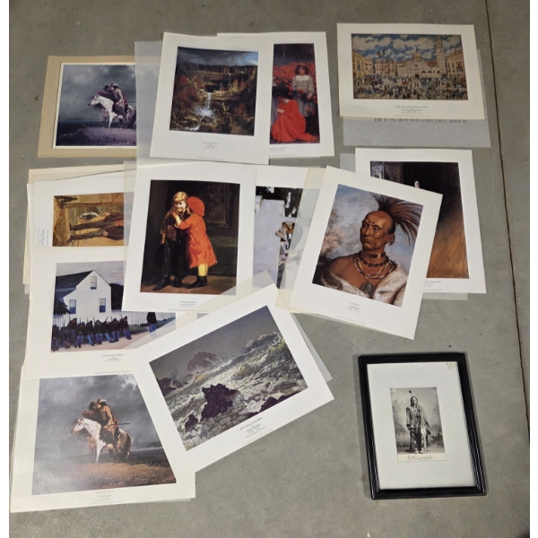 *Pick Up At Mantua Home-No Shipping Available* Vintage Sitting Bull Photo & Collection Of Limited Ed