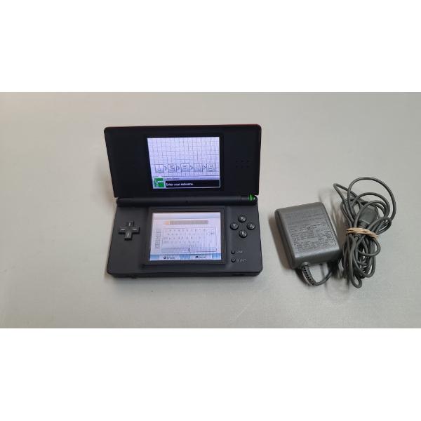 Red Nintendo DS Lite With Charging Cord & Pen *Tested, Works*