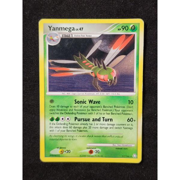 Yanmega Lv.47 17/146 Non-Holo Rare Vintage Pokemon Trading Card