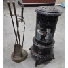 Image 1 : Vintage Kerosene Furnace And Fireplace Tool Set -No Shipping