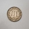 Image 2 : 1867 Three Cent Nickel III 3 Cent United States Coin