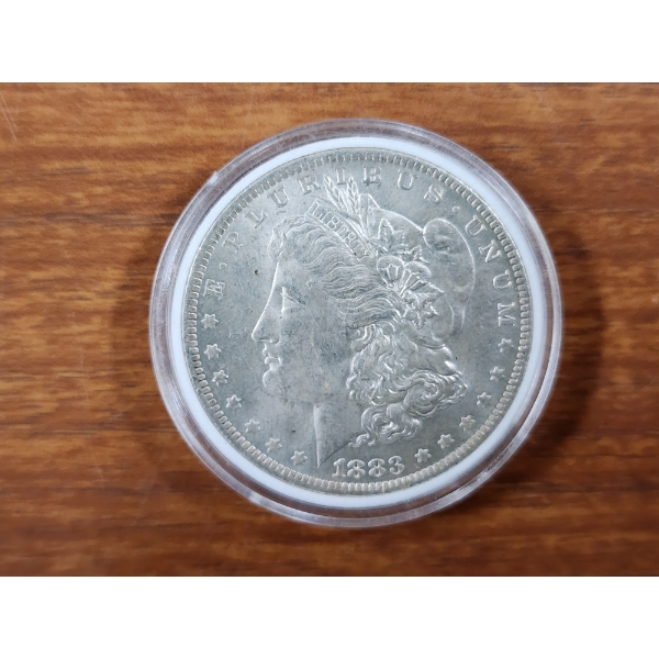 Very Nice 1883-O Morgan Silver Dollar in Protective Case ~ New Orleans Mint!