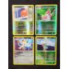Image 1 : Four Assorted Reverse Holo Vintage Pokemon Trading Cards Including Meowth & Roserade!
