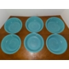 Image 1 : Set of 6 Turquois Fiesta Ware 7" Bowls