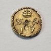 Image 3 : Rare Early 1800's King George III 1:7 Guinea Coin Weight - Georgian Era Brass Weight