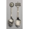 Image 1 : (2) Small Pewter Souvenir Spoons - Mount Vernon, NASA