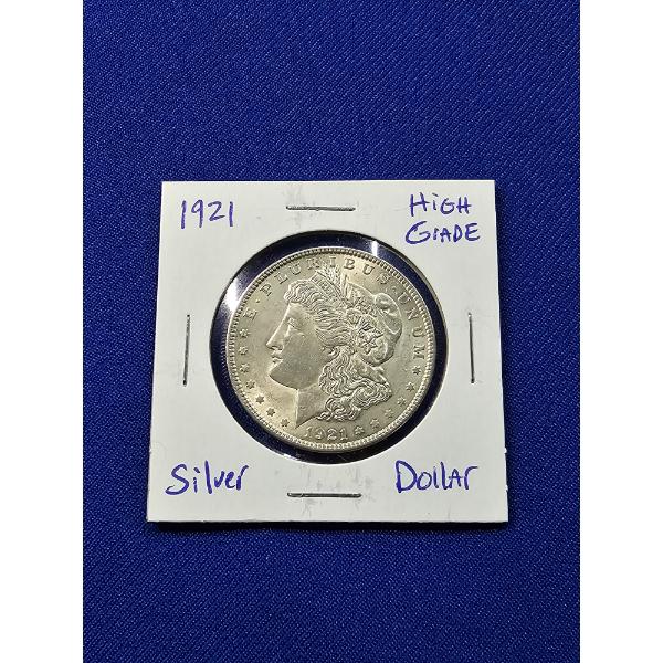 1921 High-Grade Morgan Silver Dollar 