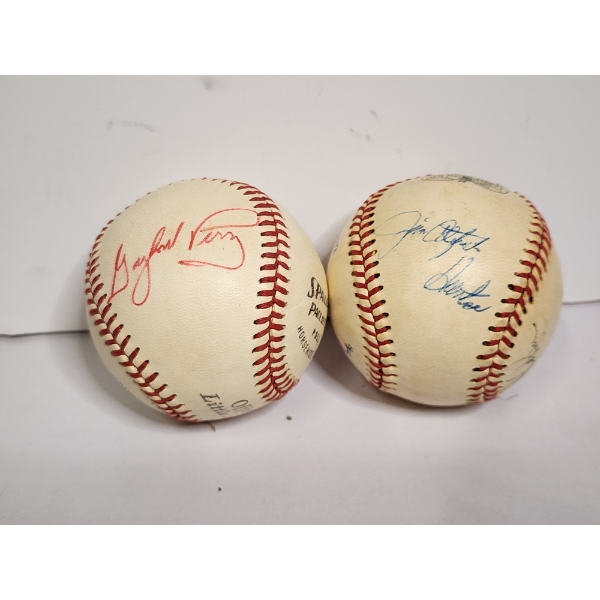 Two SIGNED Baseballs