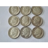Image 3 : x12 Assorted Years & Mint Marks U.S. 90% Silver Roosevelt Dimes FV: $1.20