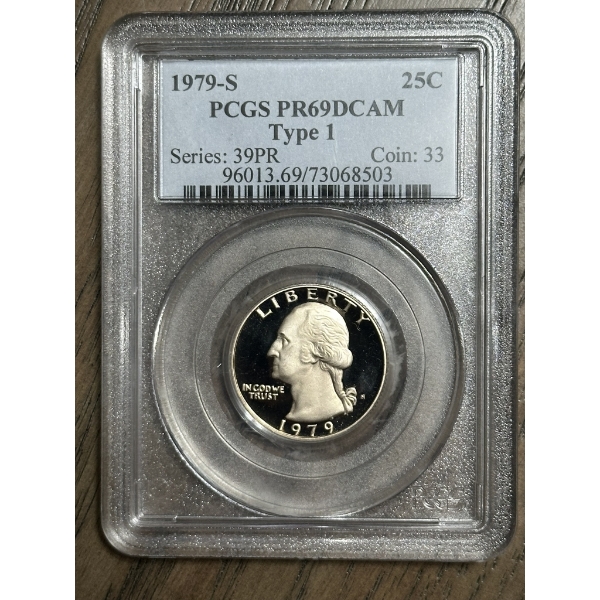 PCGS PR69 DCAM 1979-S Type 1 Washington Quarter