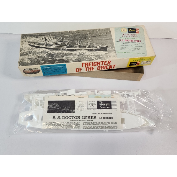 Vintage Revell S.S. Doctor Lykes C-3 Freighter Model Kit - Brand New Package! 