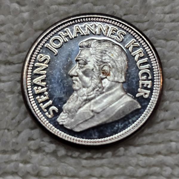 Krugerrand Commemorative South Africa .999 Fine Silver Medal (2.1g)