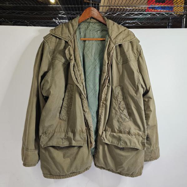 Vintage Military Flight Jacket With Pocket Bullet Holders