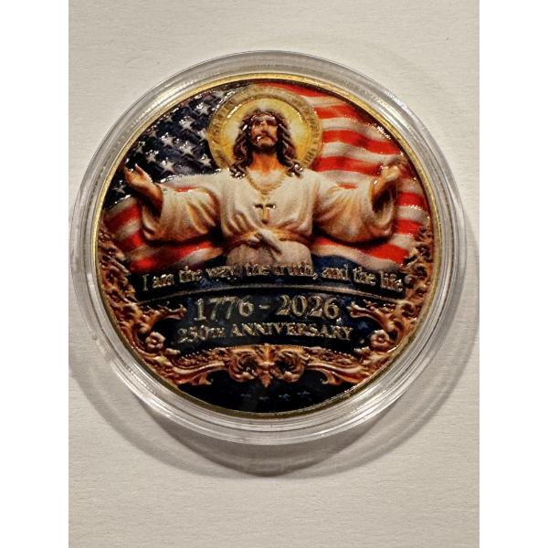 Limited Edition United States JESUS 250th Anniversary Commemorative Coin - Mint Condition