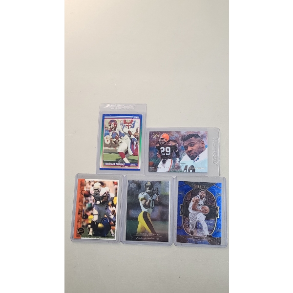 Assorted Years & Teams Football Trading Cards Including Fleer, Upper Deck, Score & More 