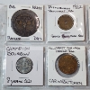 Image 2 : Binder Page of Assorted Tokens/Medals: Mardi Gras, Mason's, Railways Tokens, & More!