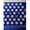 Image 5 : 1976 Franklin Mint Official Signers of the Declaration Mini-Coin Collection Solid Sterling Silver