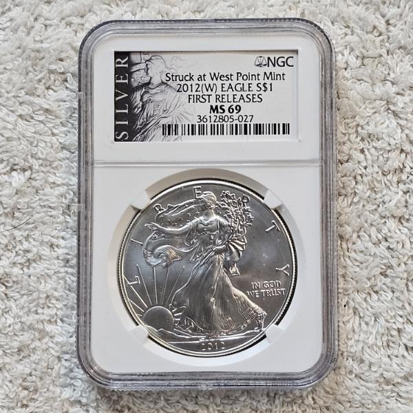 NGC MS69 Graded 2012(W) .999 Fine Silver 1oz. Eagle