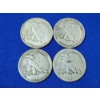 Image 2 : x4 Assorted Years 90% Silver Walking Liberty Half Dollars FV: $2.00