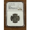 Image 1 : NGC MS66 1776-2026 P Revolutionary War Quarter -Less than 4000 in this graded condition at this time