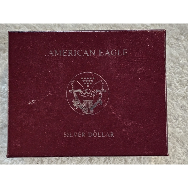 1990 Silver American Eagle Proof - 1 oz .999 Fine Silver