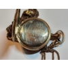 Image 3 : Gold-Filled Pocket Watch -Engraved Back & Photo, Adjustable Chain - Gorgeous Piece