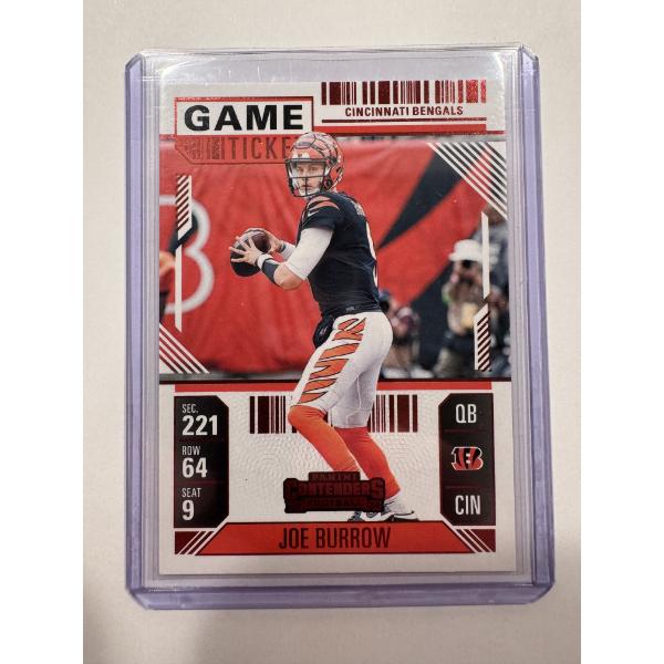 2024 Panini Contenders Joe Burrow Football Card In Protective Holder - Mint Condition