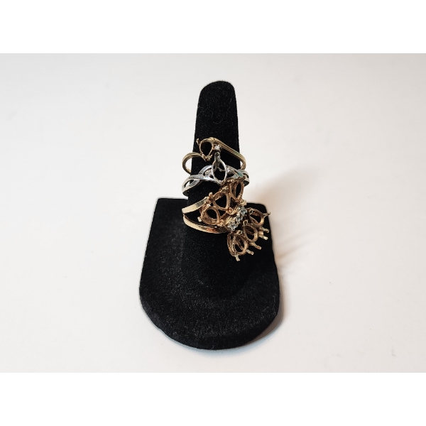 (3) 10K Gold Rings Sizes 6.5, 7.5, 7 - Total Weight 8.3g