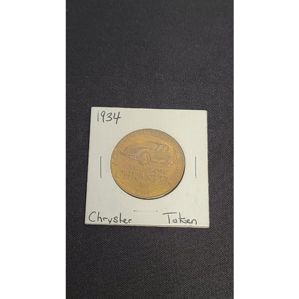 1934 Chrysler Airflow 10th Anniversary Commemorative Token