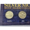 Image 2 : "Silver Nickel Mint Mark Collection" (3) Jefferson Nickels - 1943-P, 1945-D, 1945-S