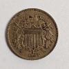 Image 2 : 1865/67 United States Two-Cent Piece FV: $.04
