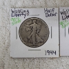 Image 2 : Two United States Walking Liberty 90% Silver Half Dollars: 1942 & 1944