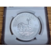 Image 2 : NGC MS70 2021 South African Krugerrand - FDOI - Signed - 1 oz .999 Fine Silver