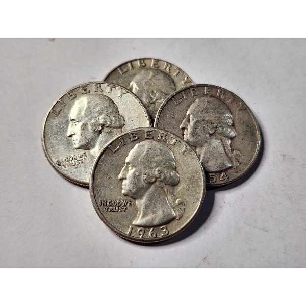$1.00 Face Value in Assorted 90% Silver United States Washington Head Quarters 